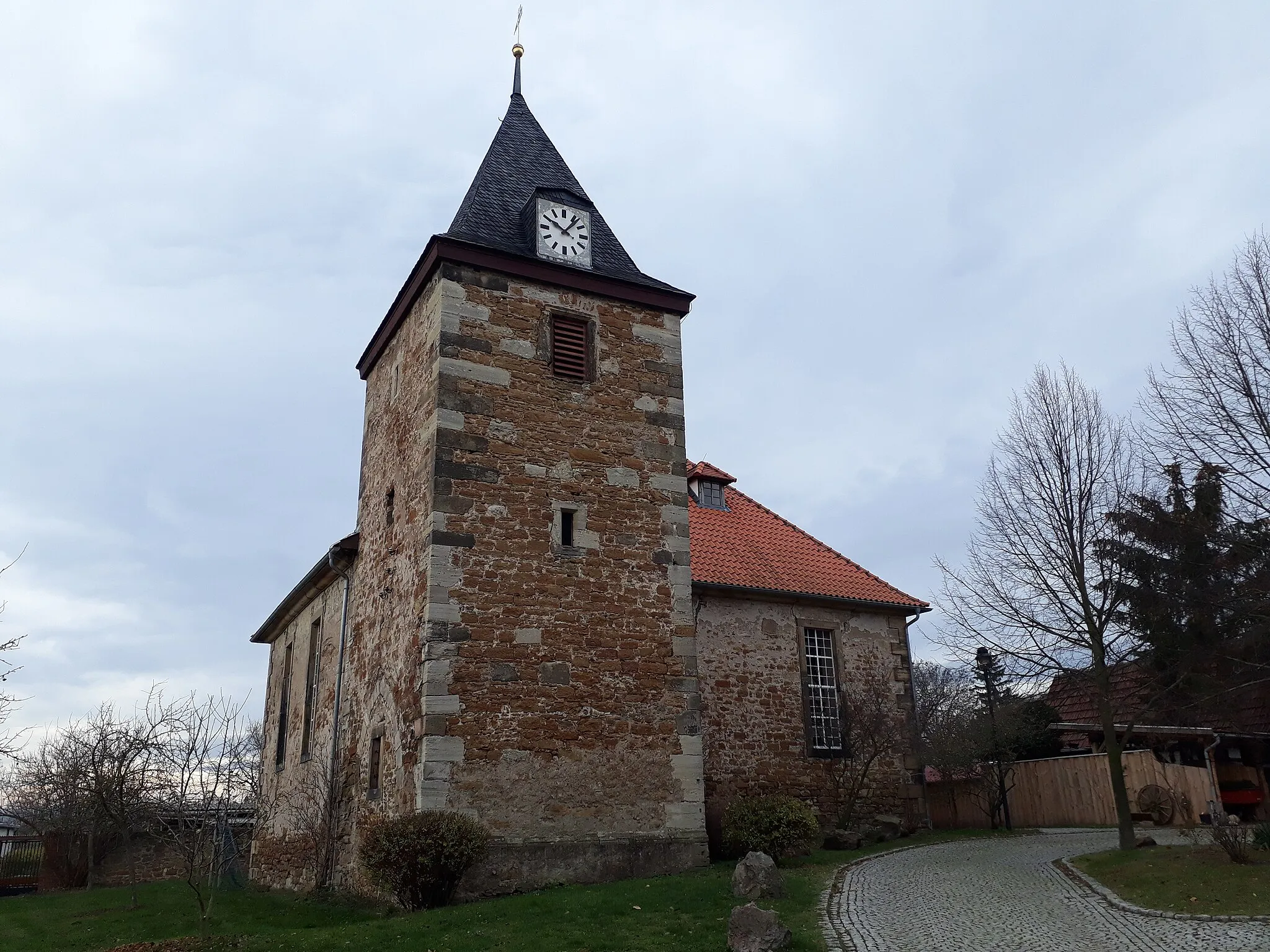 Photo showing: St. Gangolf Kirche in Rehestädt, Thüringen