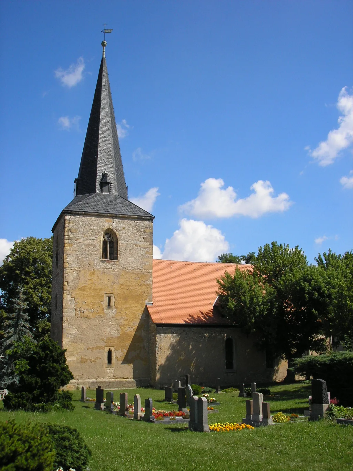 Photo showing: Die Dorfkirche von Schwerborn (Thüringen).