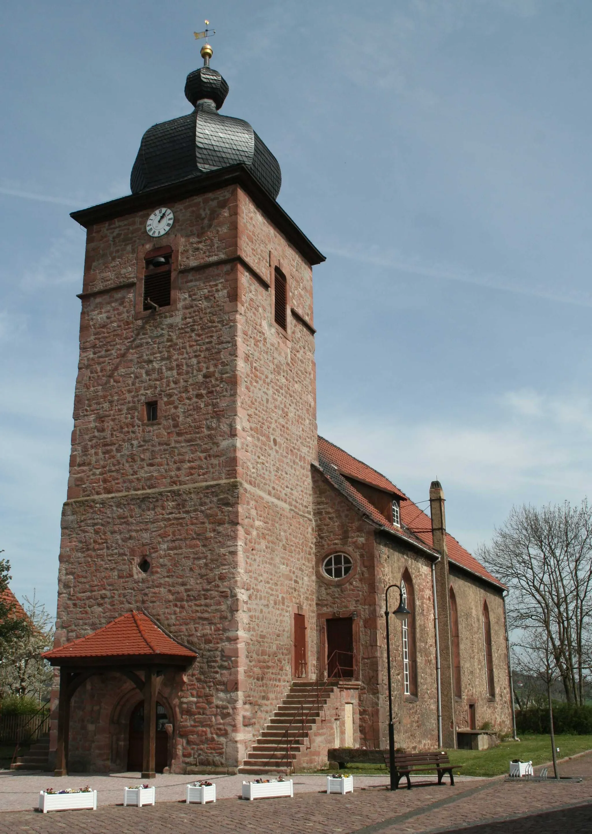 Photo showing: ev. Kirche Dorndorf evangelische Kirche in Dorndorf, Landkreis Wartburgkreis