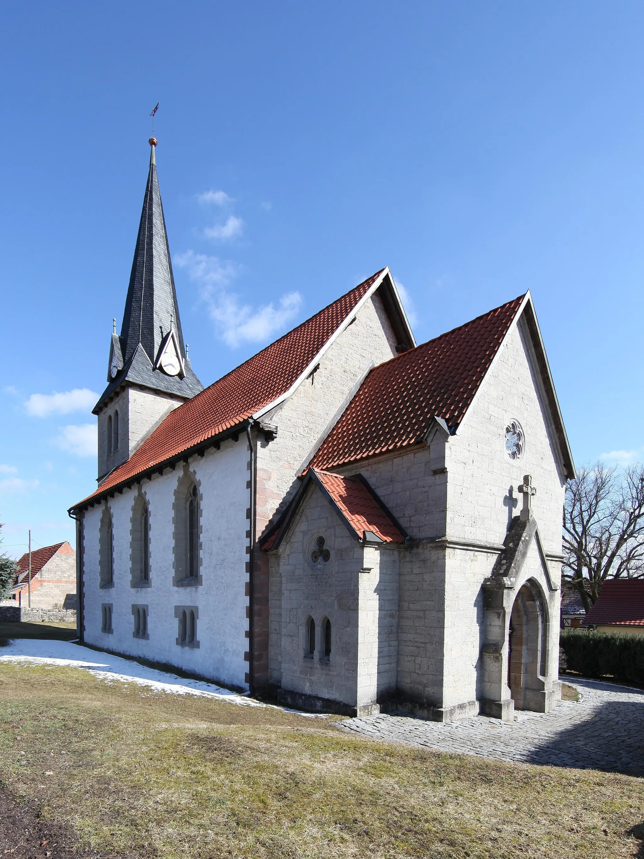 Photo showing: Evangelisch-Lutherische Kirche in Oberstadt, Landkreis Hildburghausen