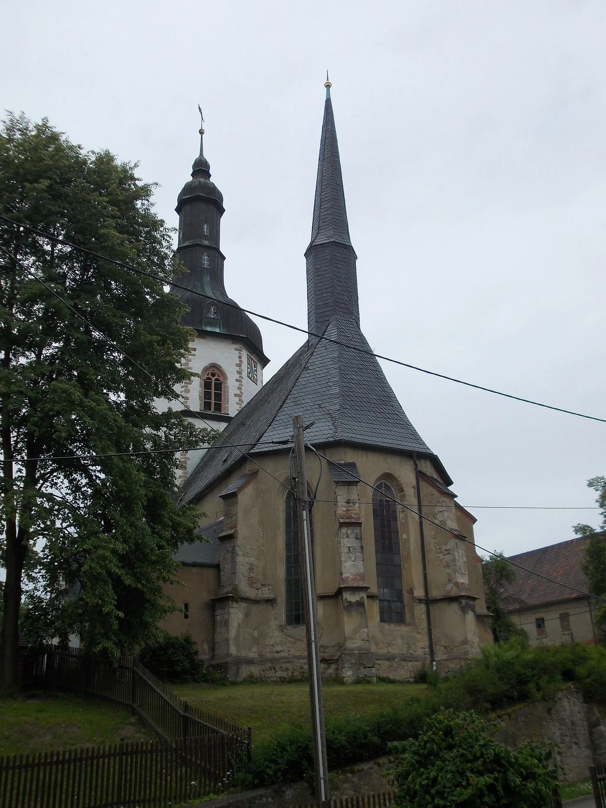 Photo showing: St. Lawrence and St. Catherine Church in Monstab (district of Altenburger land, Thuringia)