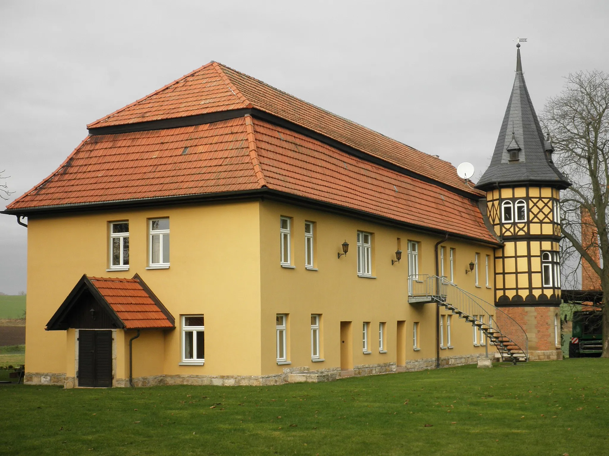 Photo showing: Manor House in Freienbessingen in Thuringia