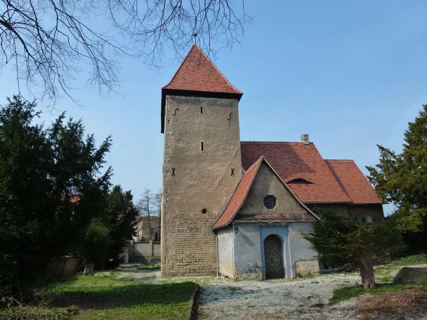 Photo showing: Romanische Kirche in Salsitz