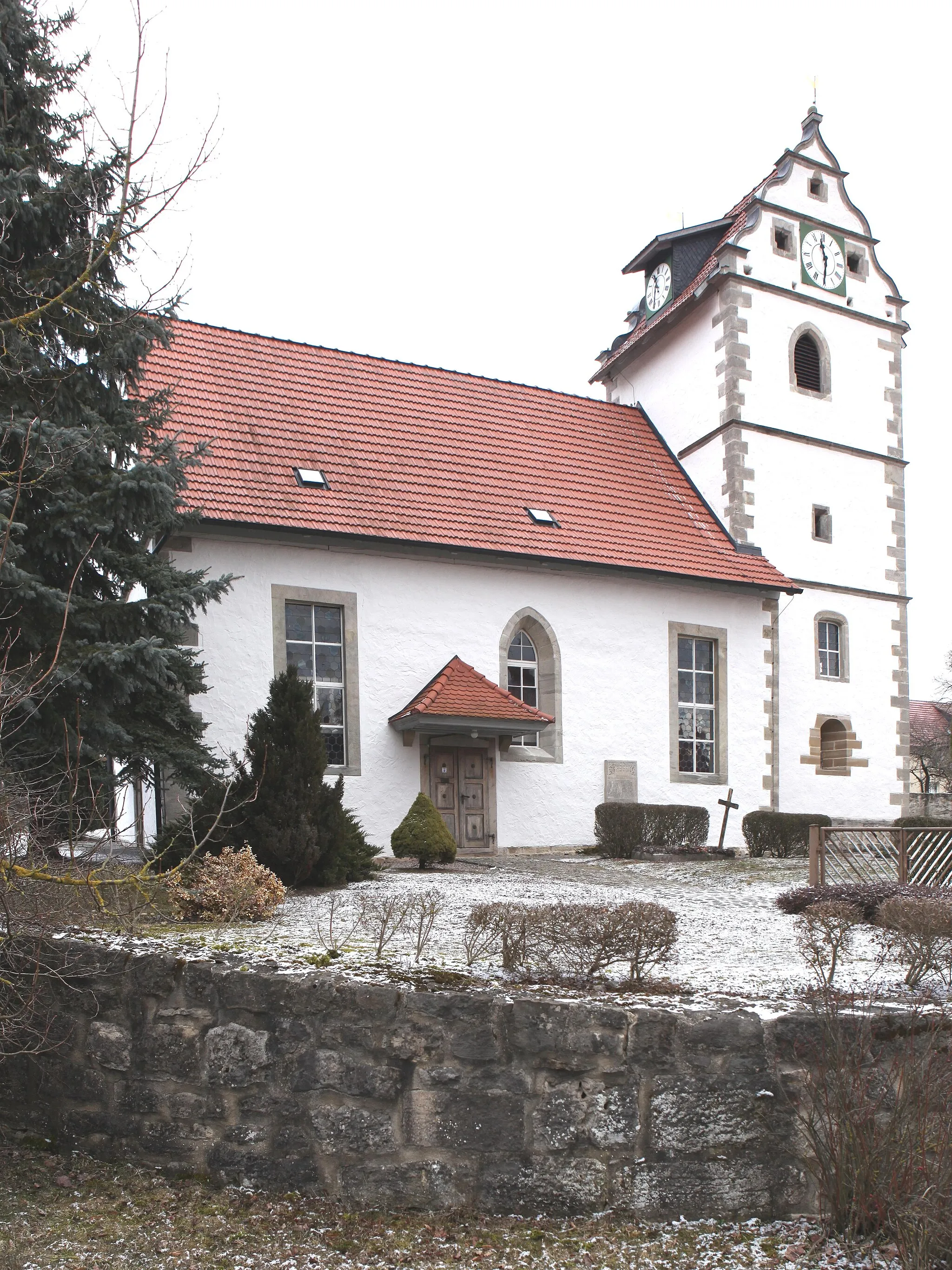 Photo showing: Evangelisch-Lutherische Gustav-Adolf-Kirche in Beinerstadt, Landkreis Hildburghausen