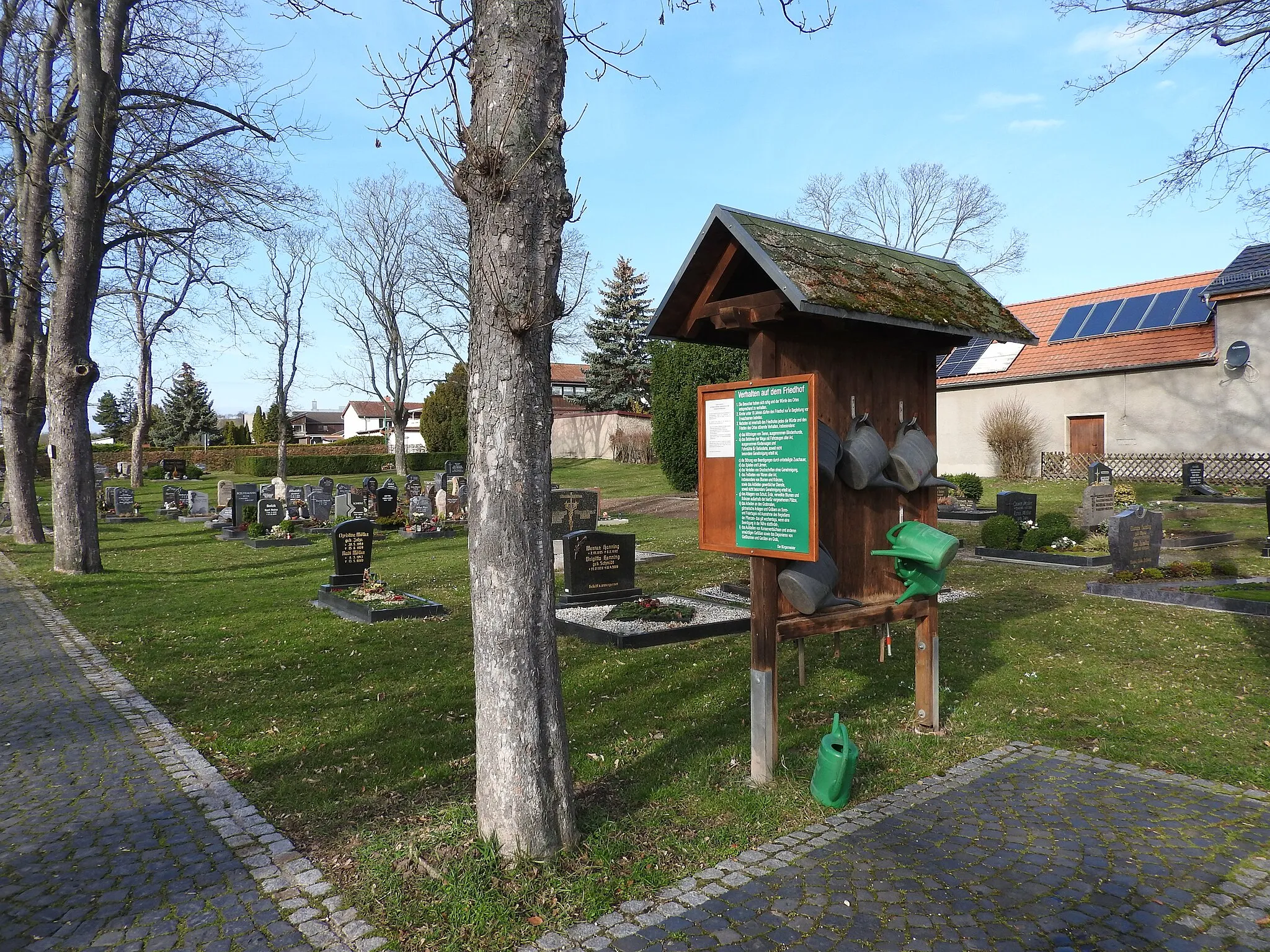 Photo showing: Friedhof Walschleben in Thüringen