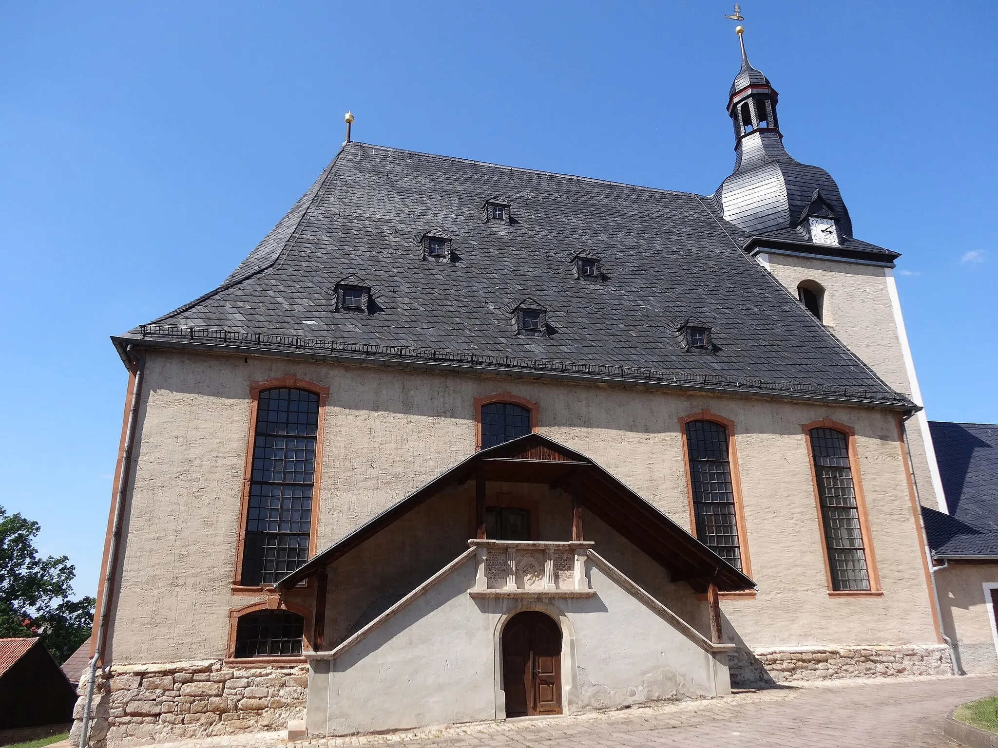 Photo showing: Kirche in Großbrembach, Thüringen