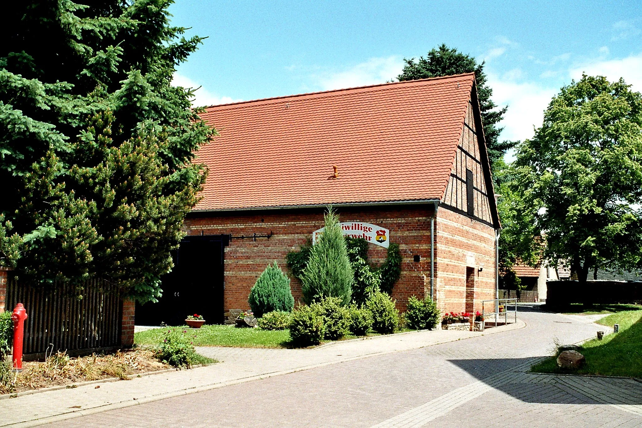 Photo showing: Sachsenhausen (Thuringia), the fire department