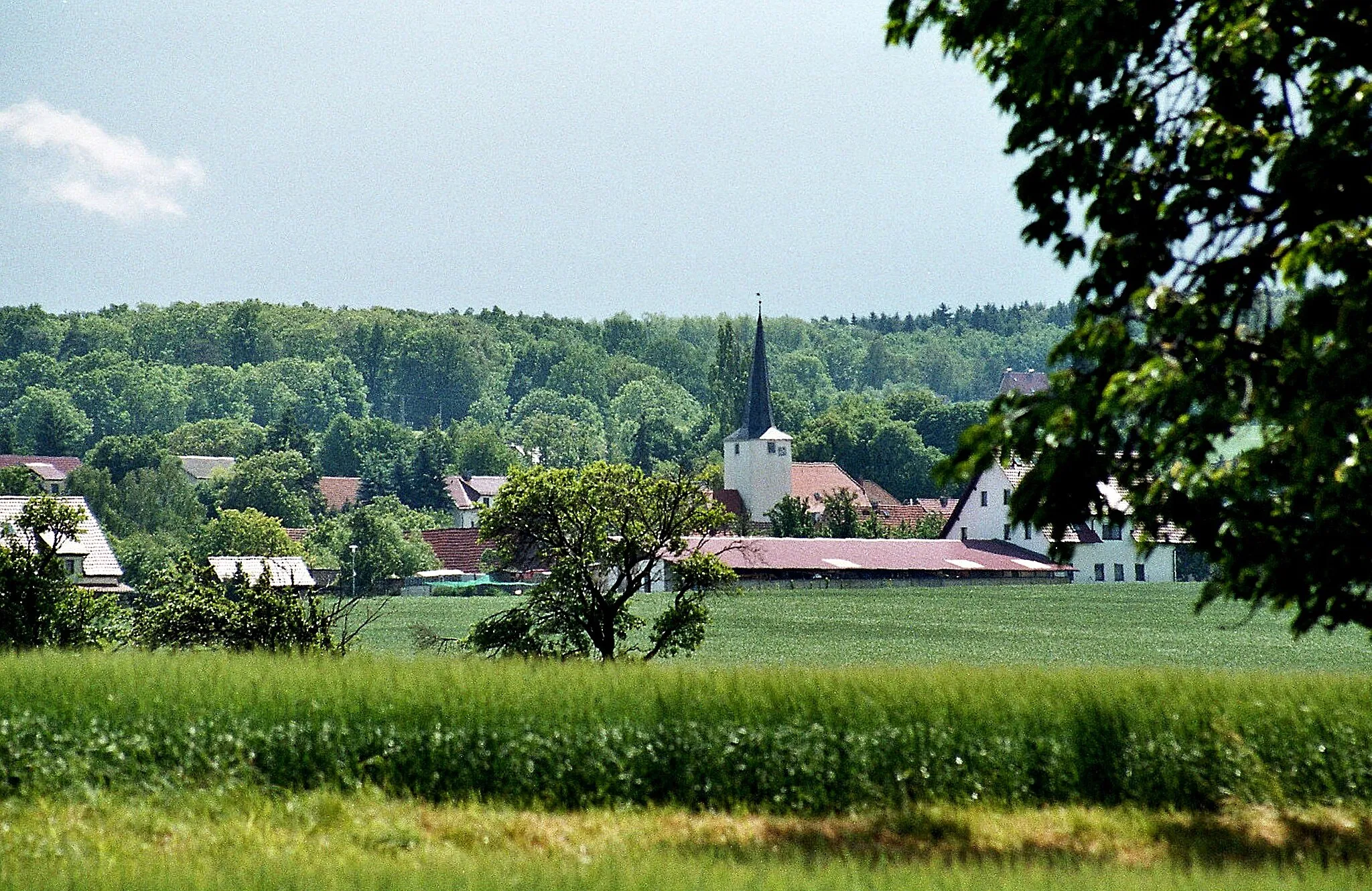 Photo showing: View from Heichelheim to Kleinobringen