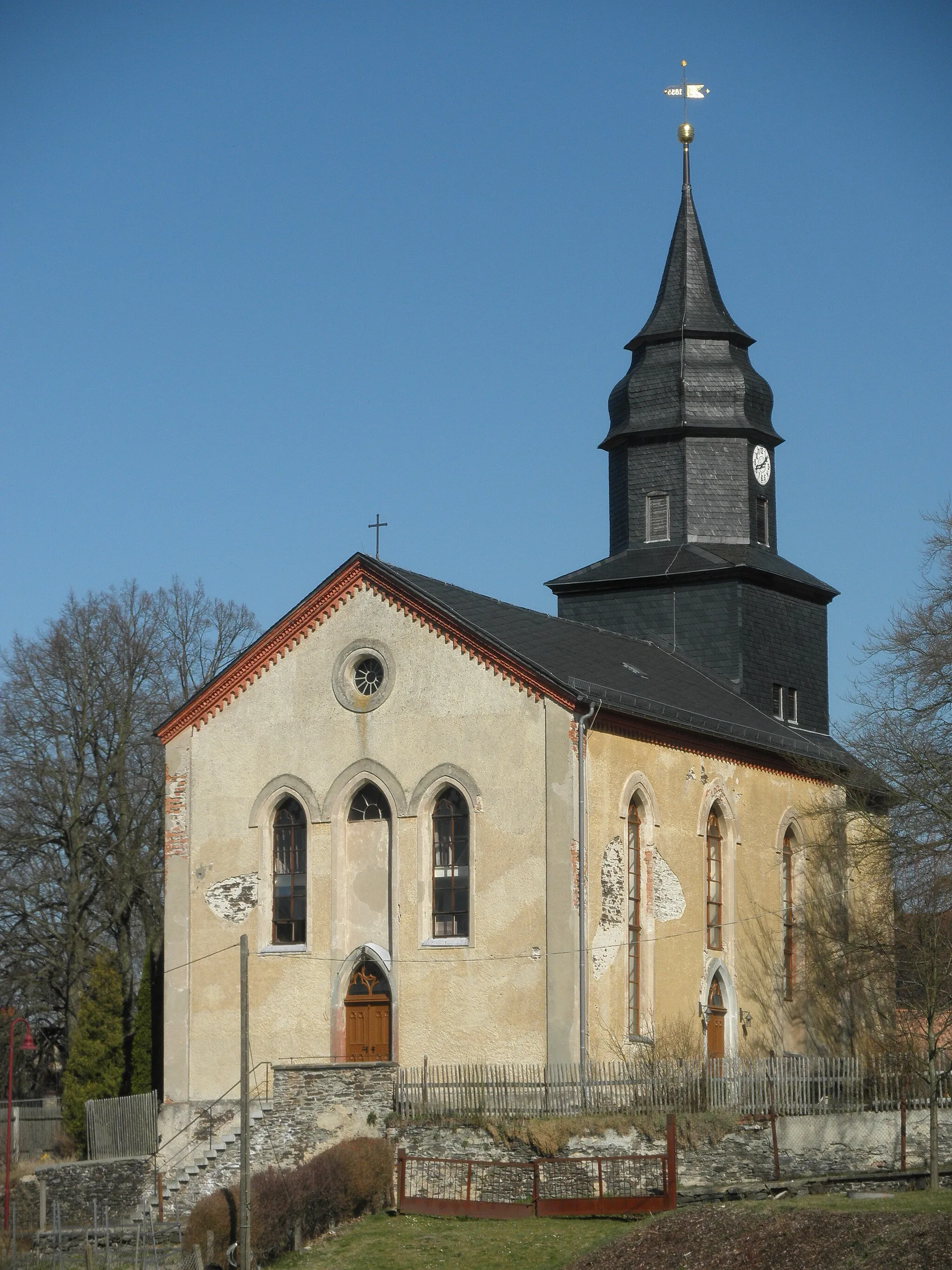 Photo showing: Church in Knau in Thuringia