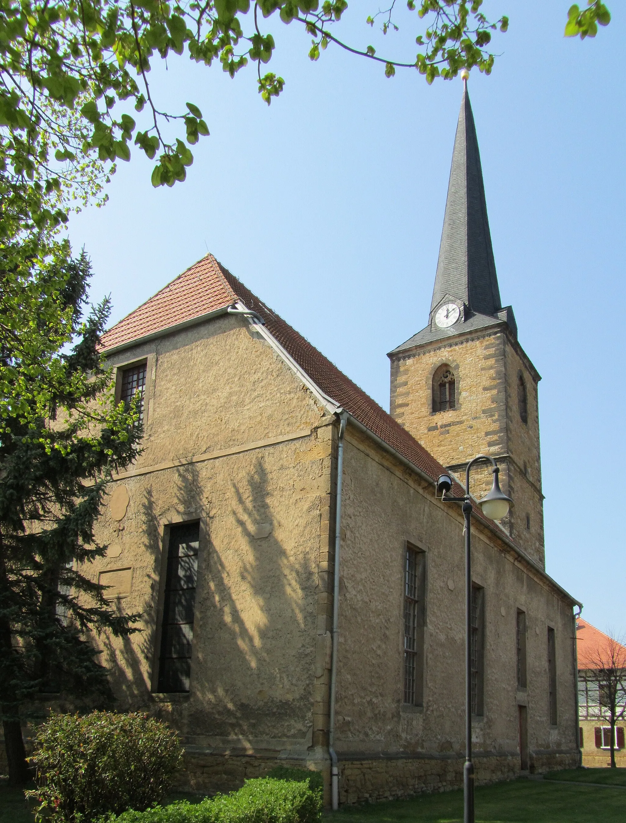 Photo showing: Die Kirche von Rudersdorf (Thüringen).