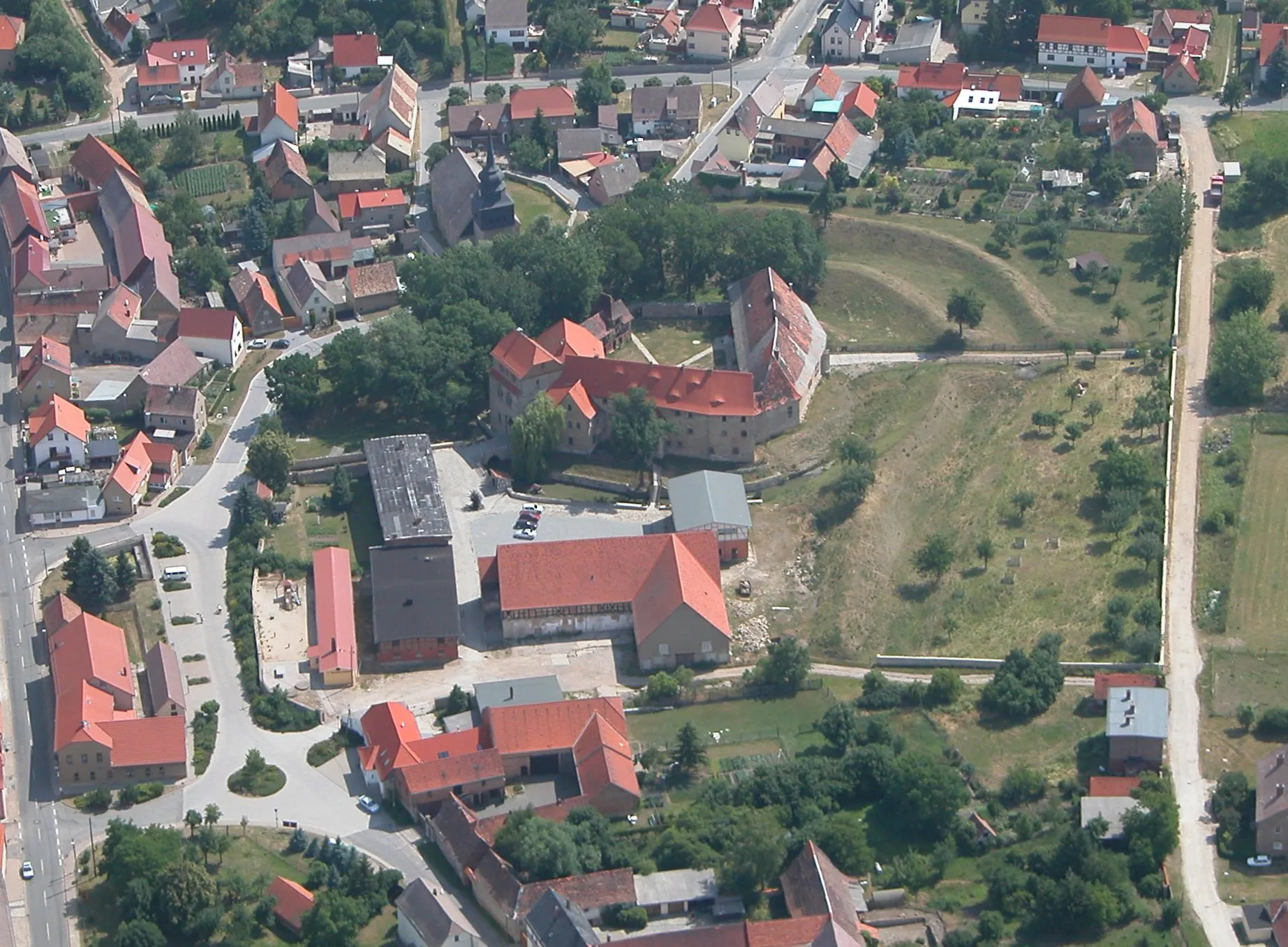 Photo showing: Luftbild von Liebstedt (AP)