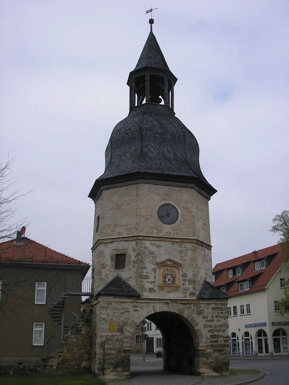 Photo showing: Das Osterhöfer Tor der Stadtbefestigung in Bad Tennstedt (Thüringen).