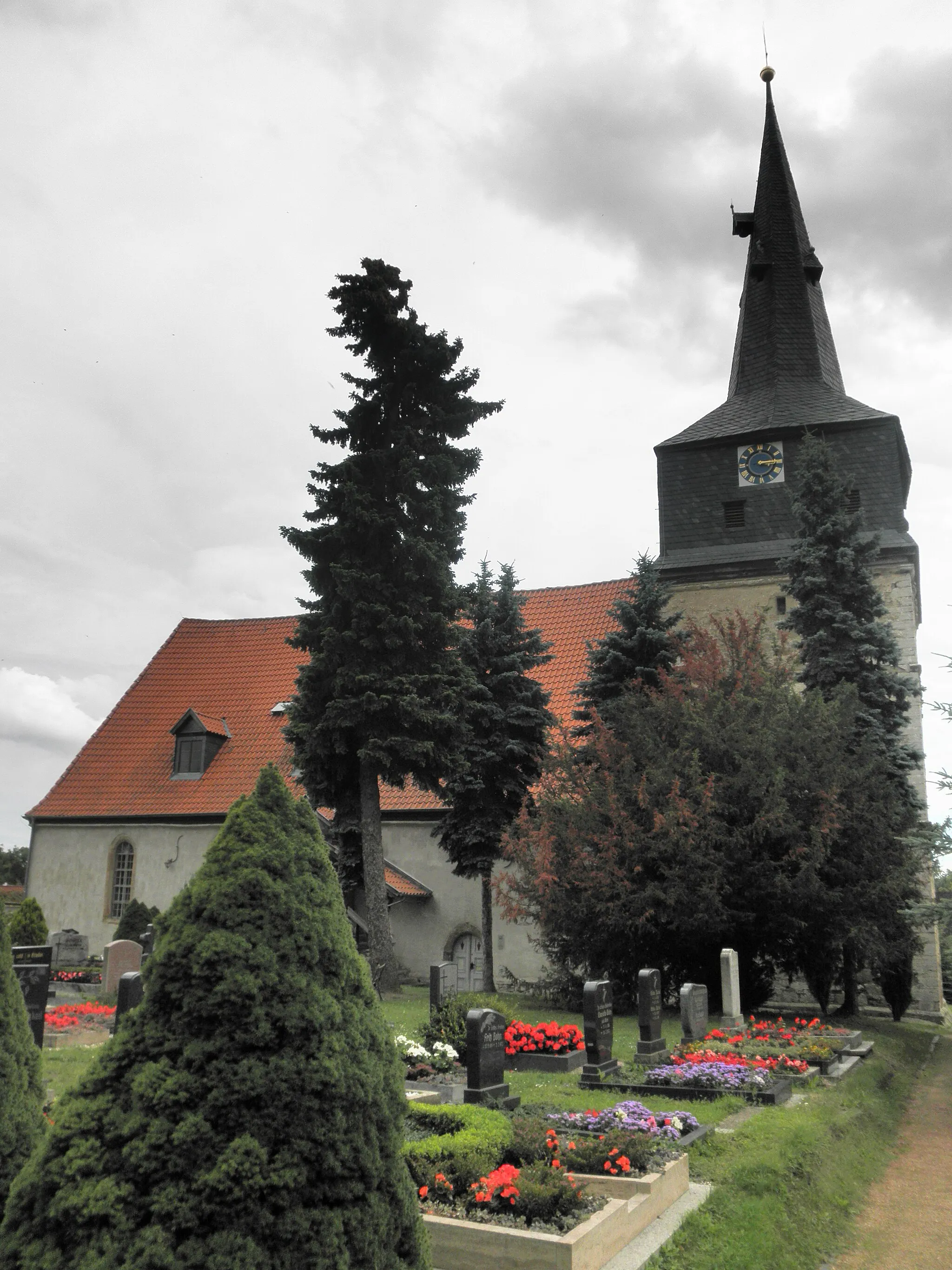 Photo showing: Church in Kirchheilingen in Thuringia