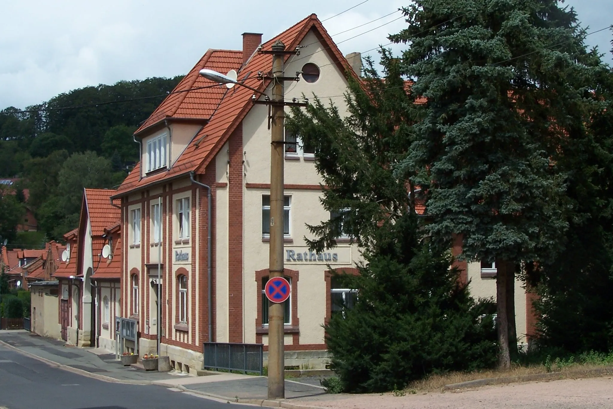 Photo showing: Ansichten und Details zum Rathaus der Gemeinde Schweina.