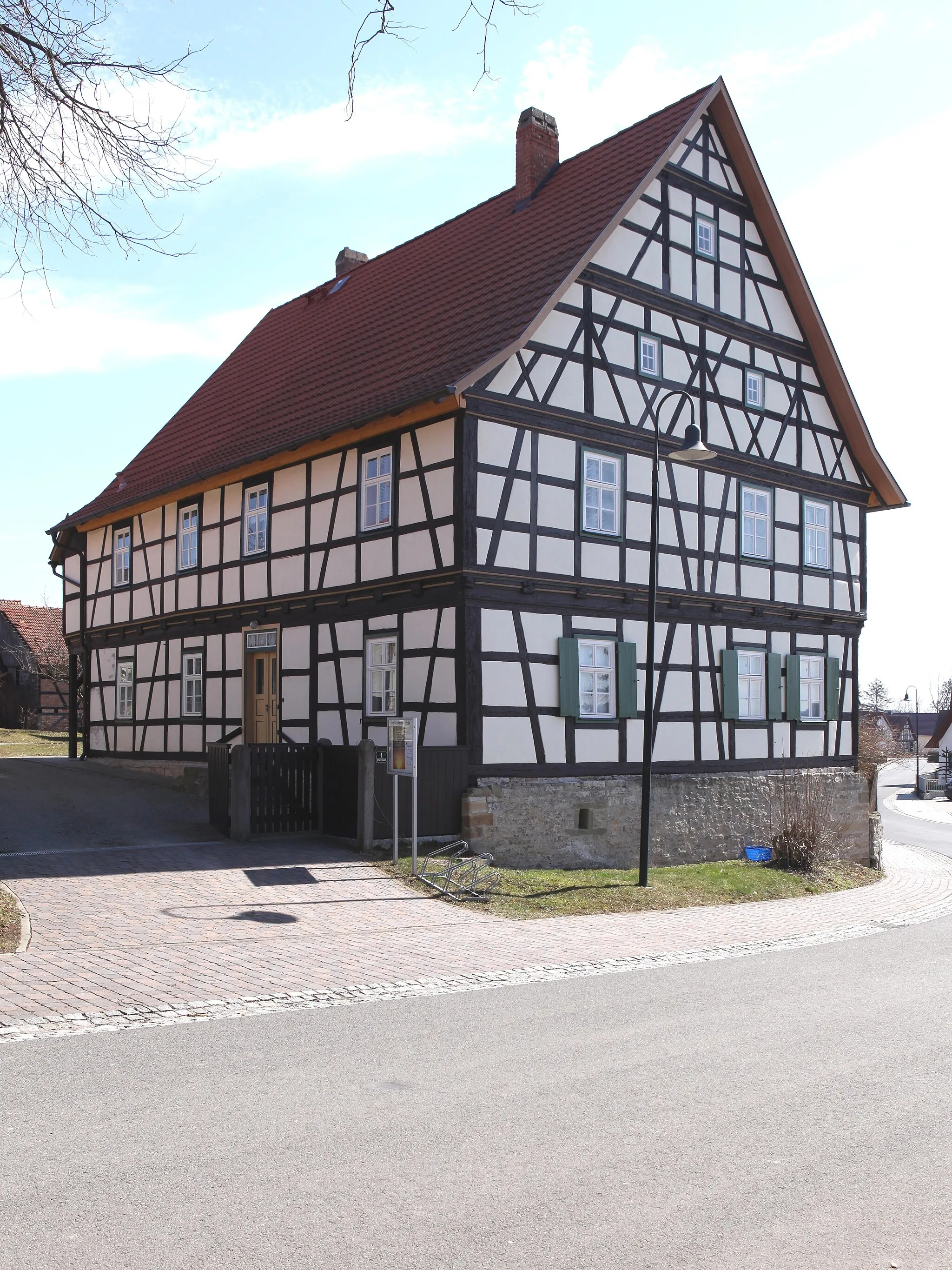 Photo showing: Ev. Kirchgemeindehaus in Haina, Ot von Römhild, Lk Hildburghausen