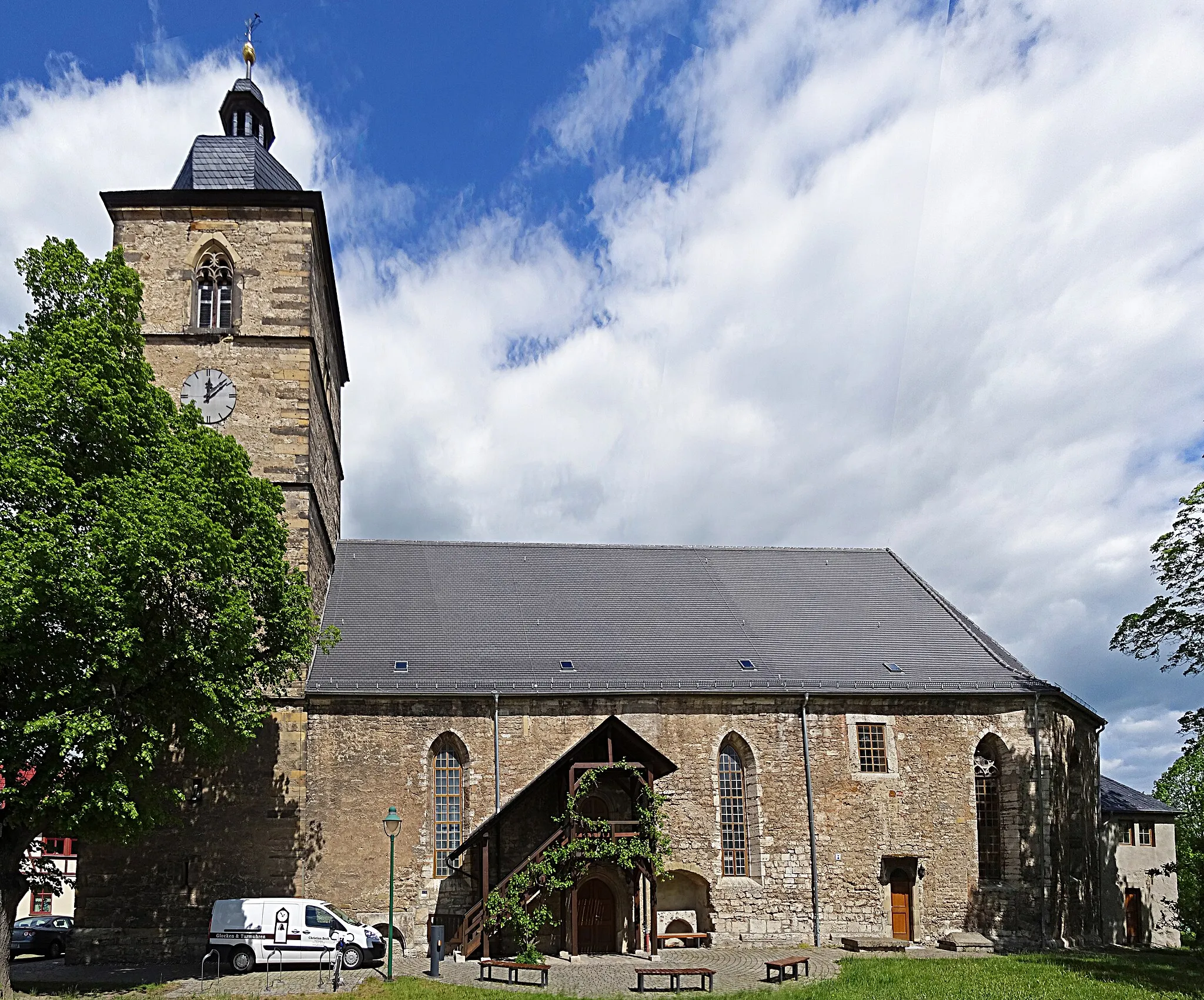 Photo showing: Stadtkirche St. Laurentius (Gebesee) von Süden