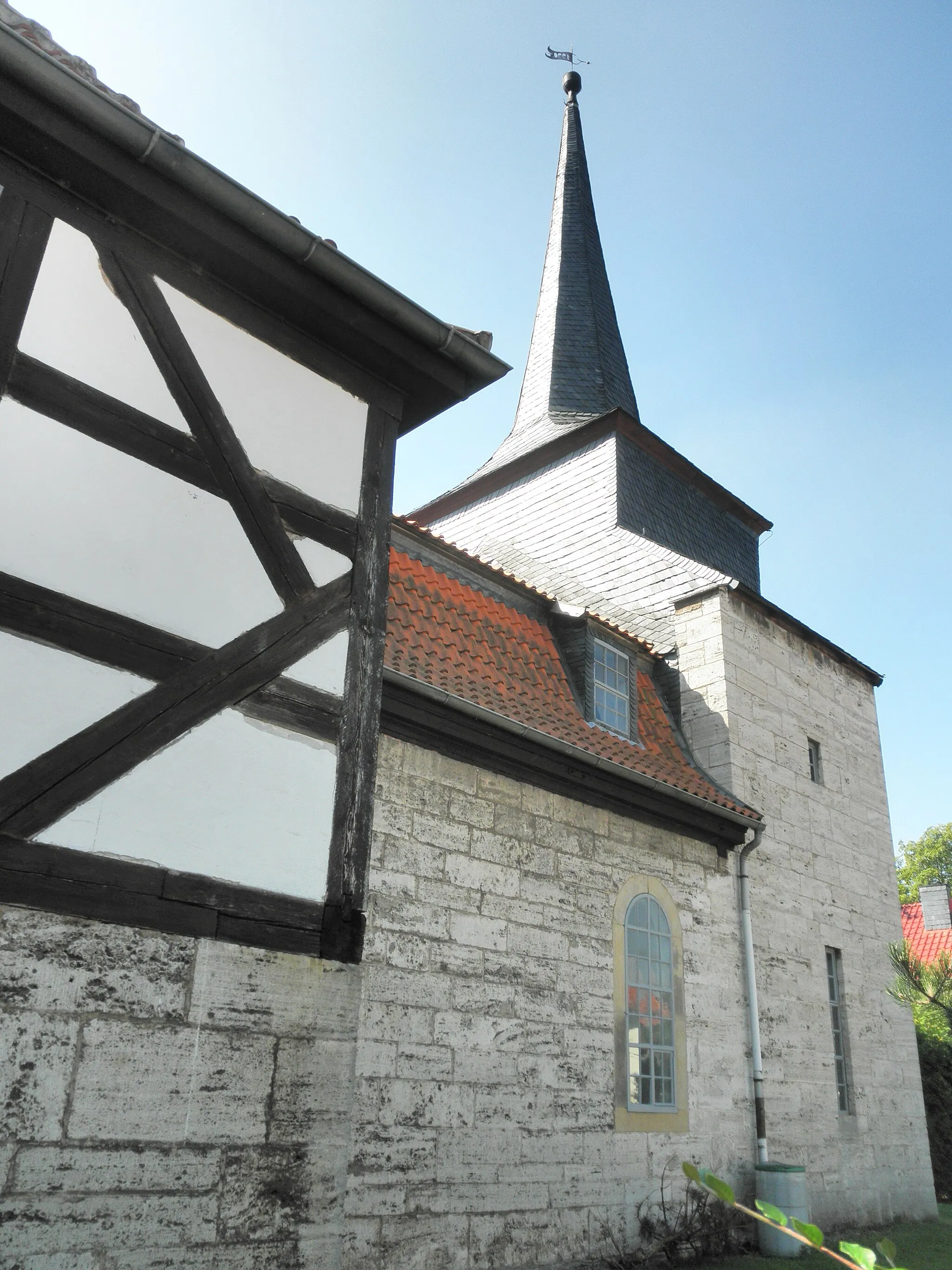 Photo showing: Church in Sundhausen in Thuringia