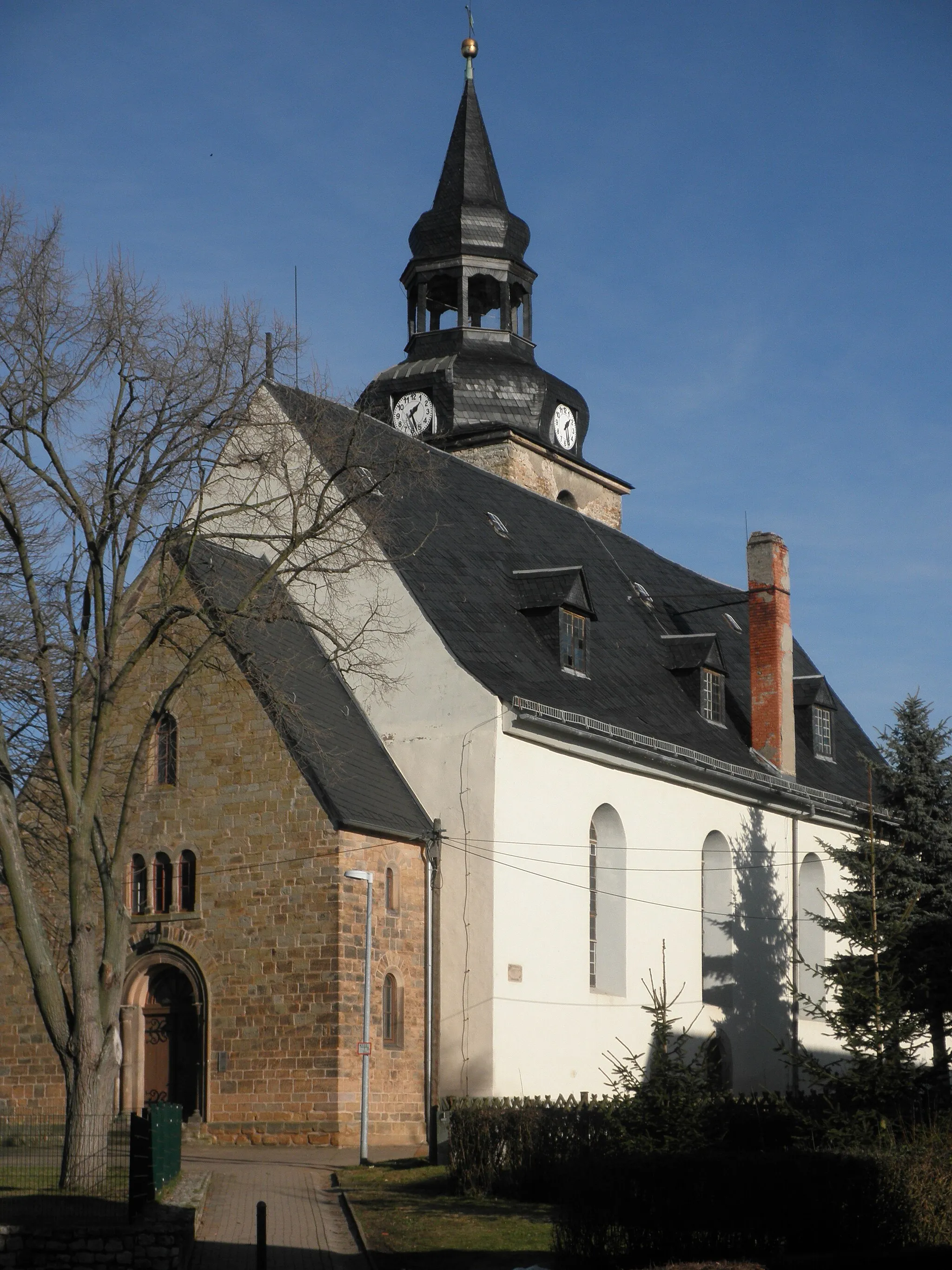 Photo showing: Church in Großmonra in Thüringen