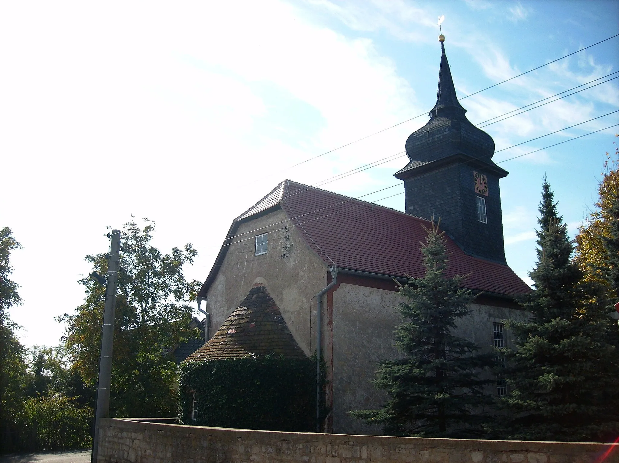 Photo showing: Thierschneck church (Saale-Holzland-Kreis, Thuringia) from the north-east