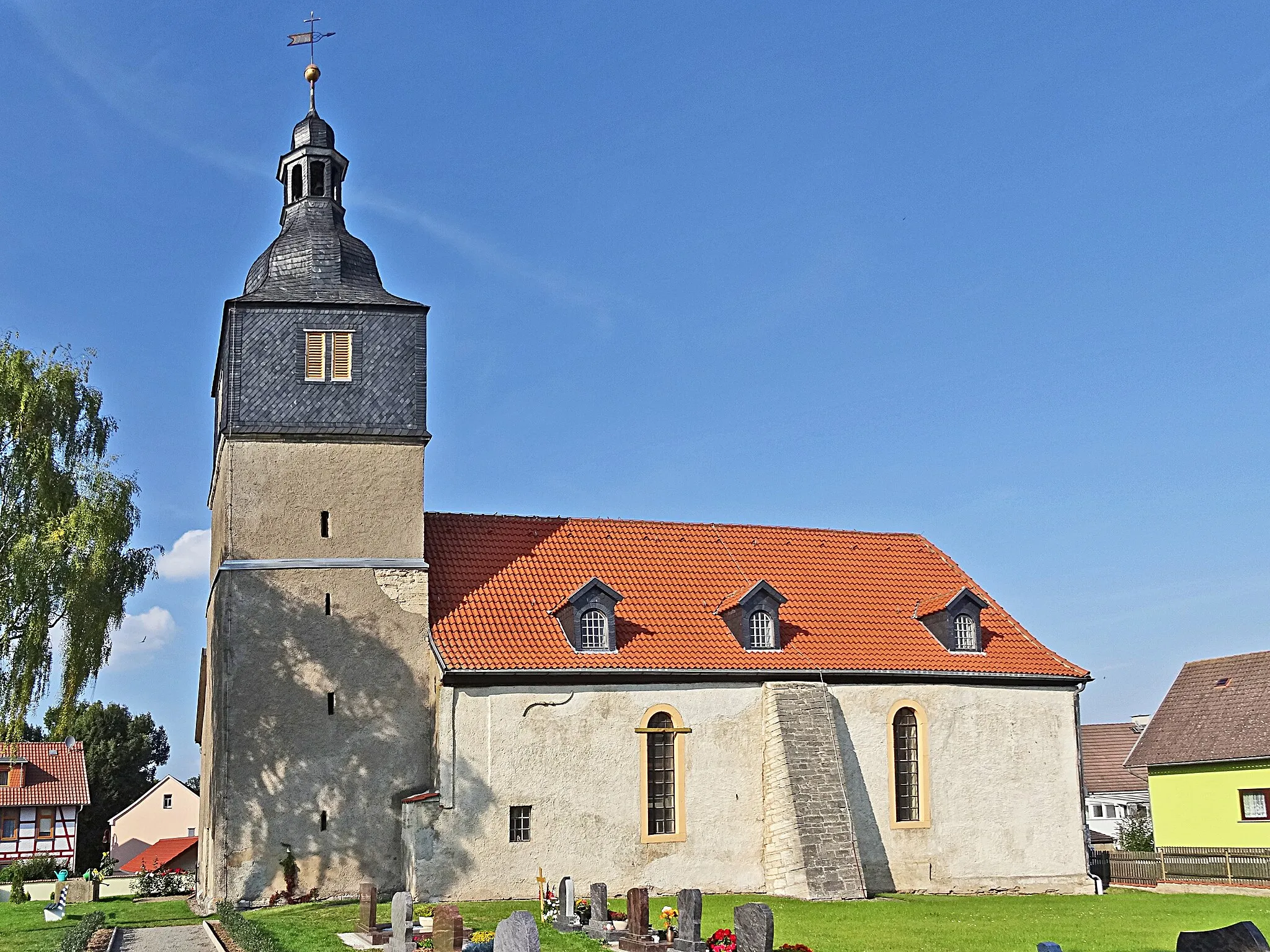 Photo showing: Dorfkirche St. Christina (Bothenheilingen) von Süden