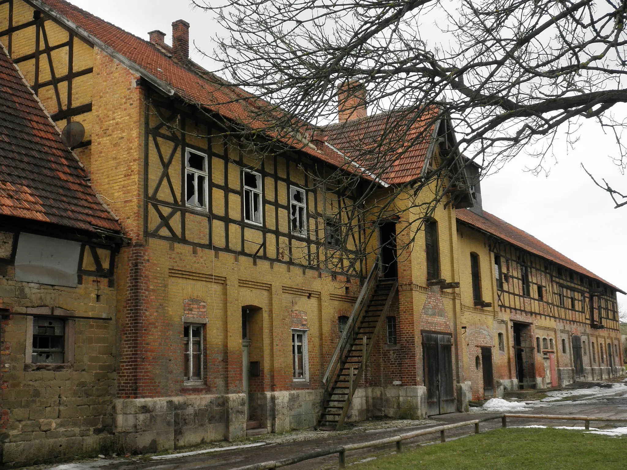 Photo showing: Wirtschaftsgebäude des ehemaligen Gutes in Kleinballhausen