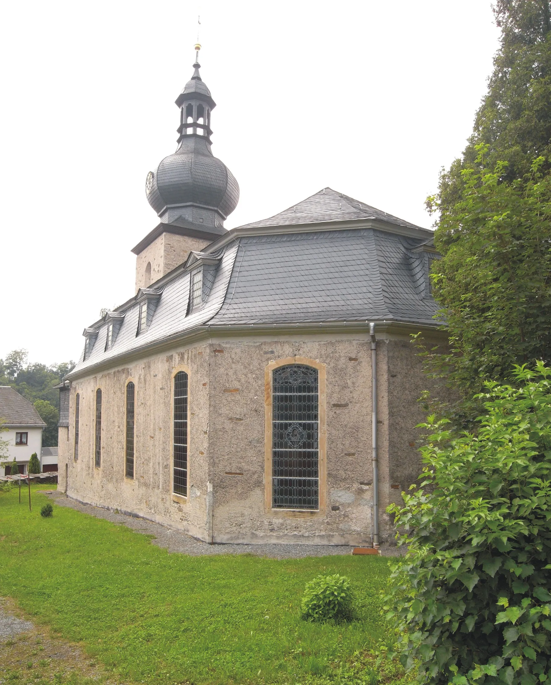 Photo showing: Church of Saint Lawrence in Probstzella (Thuringia, Germany)