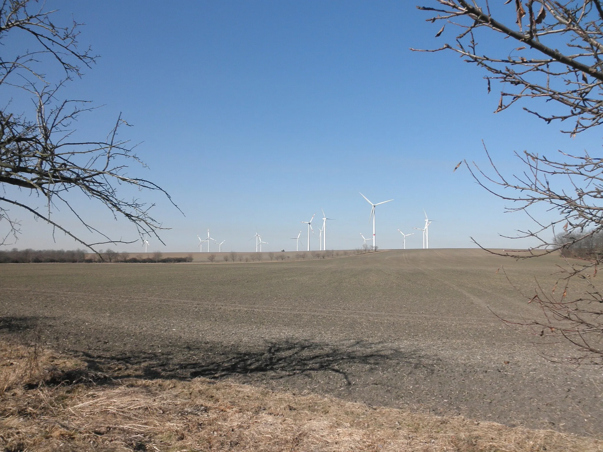 Photo showing: Wind Park near Gangloffsömmern in Thuringia