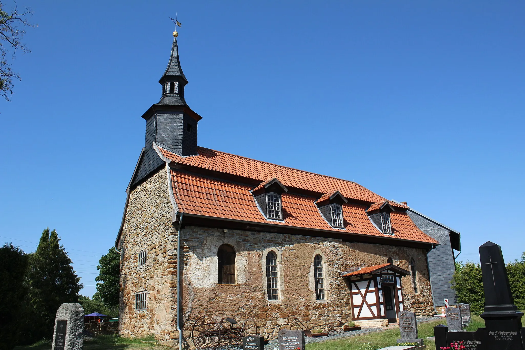 Photo showing: Kirche Wolferschwenda, Kyffhäuserkreis, Thüringen, Deutschland