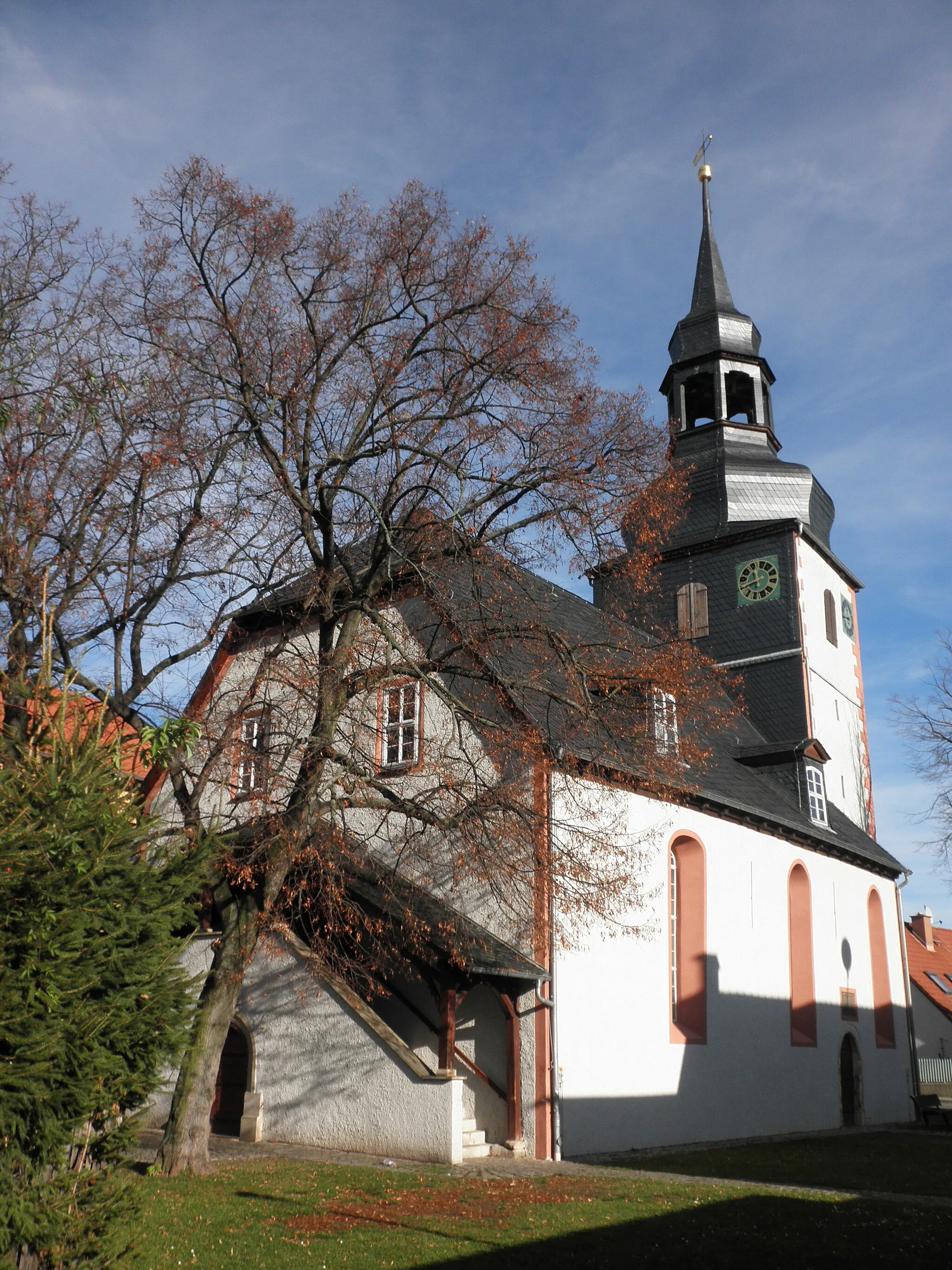 Photo showing: Church in Sprötau in Thuringia