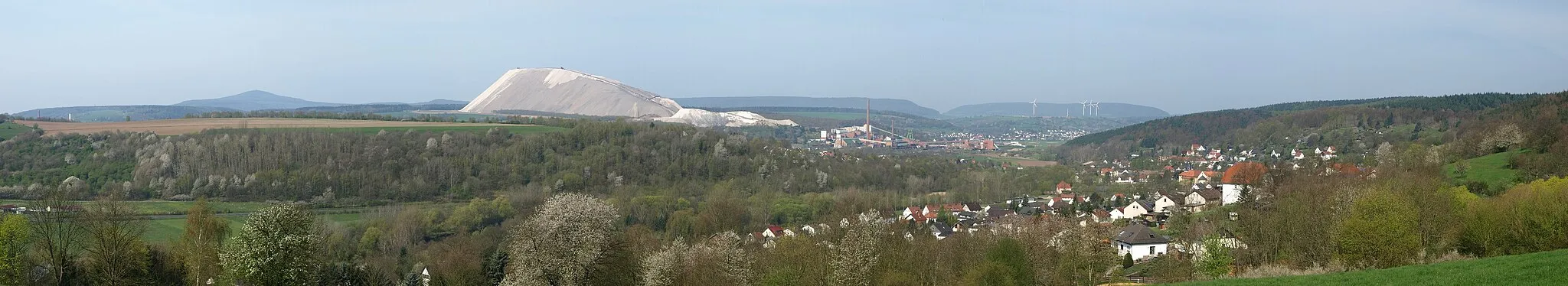Photo showing: Panoramic view of Philipsthal. Taken from Siechenberg