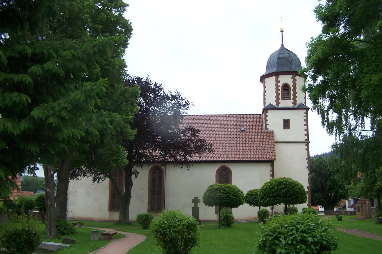 Photo showing: The evangelic church in Dermbach.