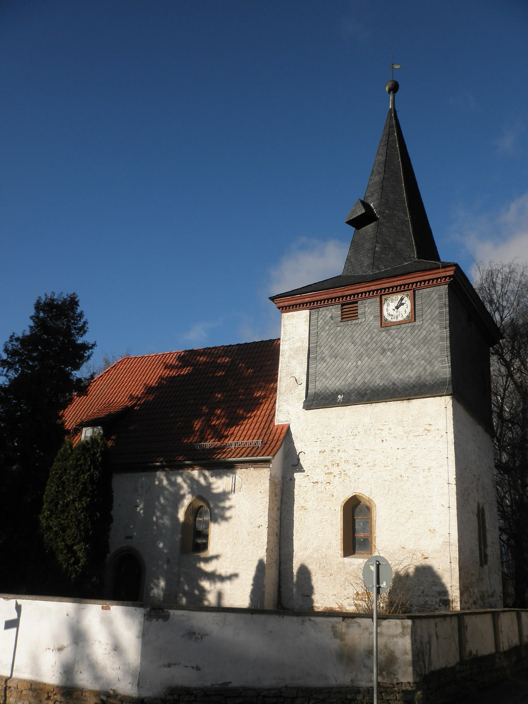 Photo showing: Church in Kleinwelsbach in Thuringia