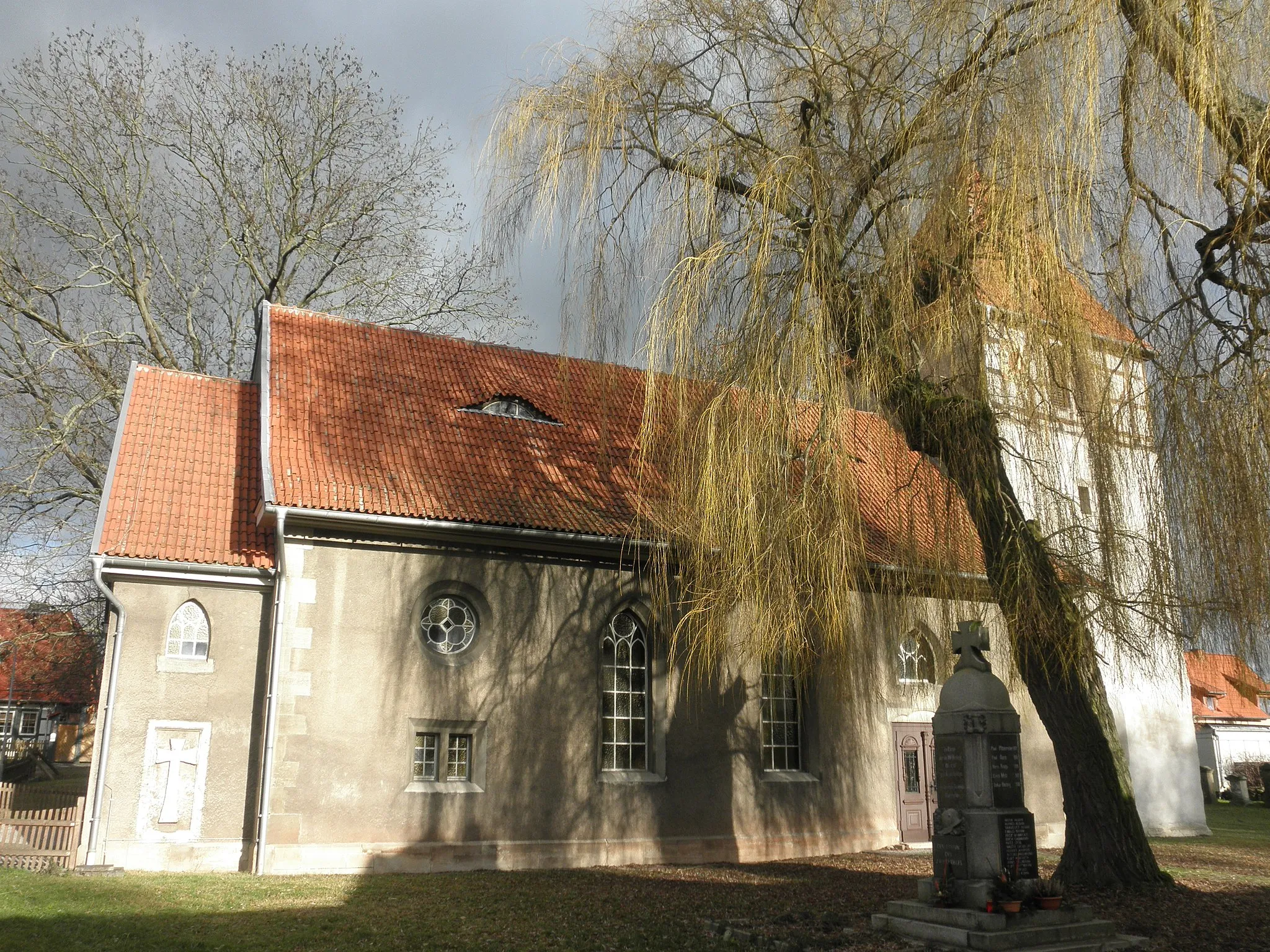 Photo showing: Church in Obermehler in Thuringia