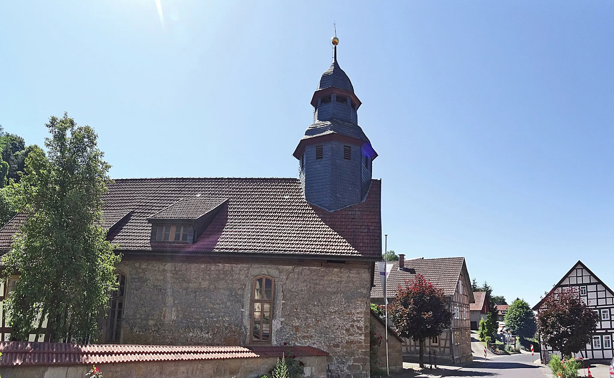Photo showing: Christuskirche (Nazza) von Norden