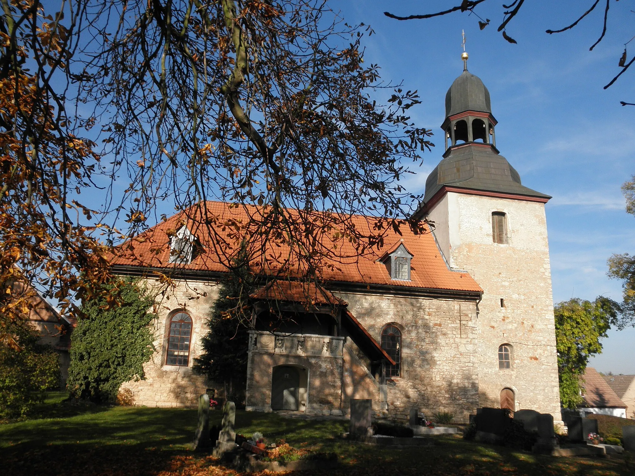 Photo showing: Church in Niederbösa in Thuringia