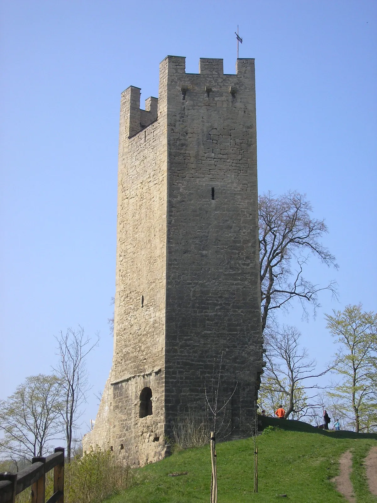 Photo showing: Der Turm der Burgruine Tautenburg (Thüringen).