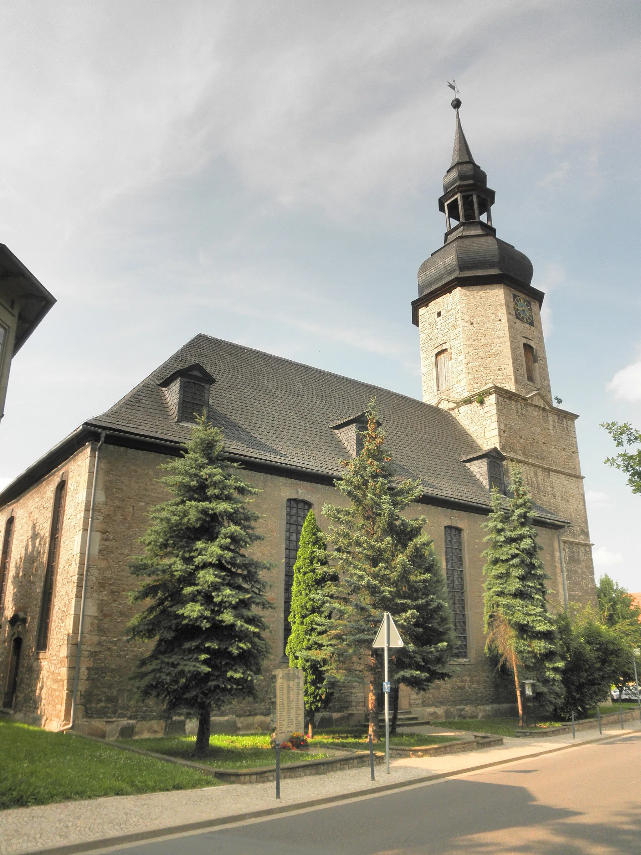 Photo showing: Church in Niedertrebra in Thuringia