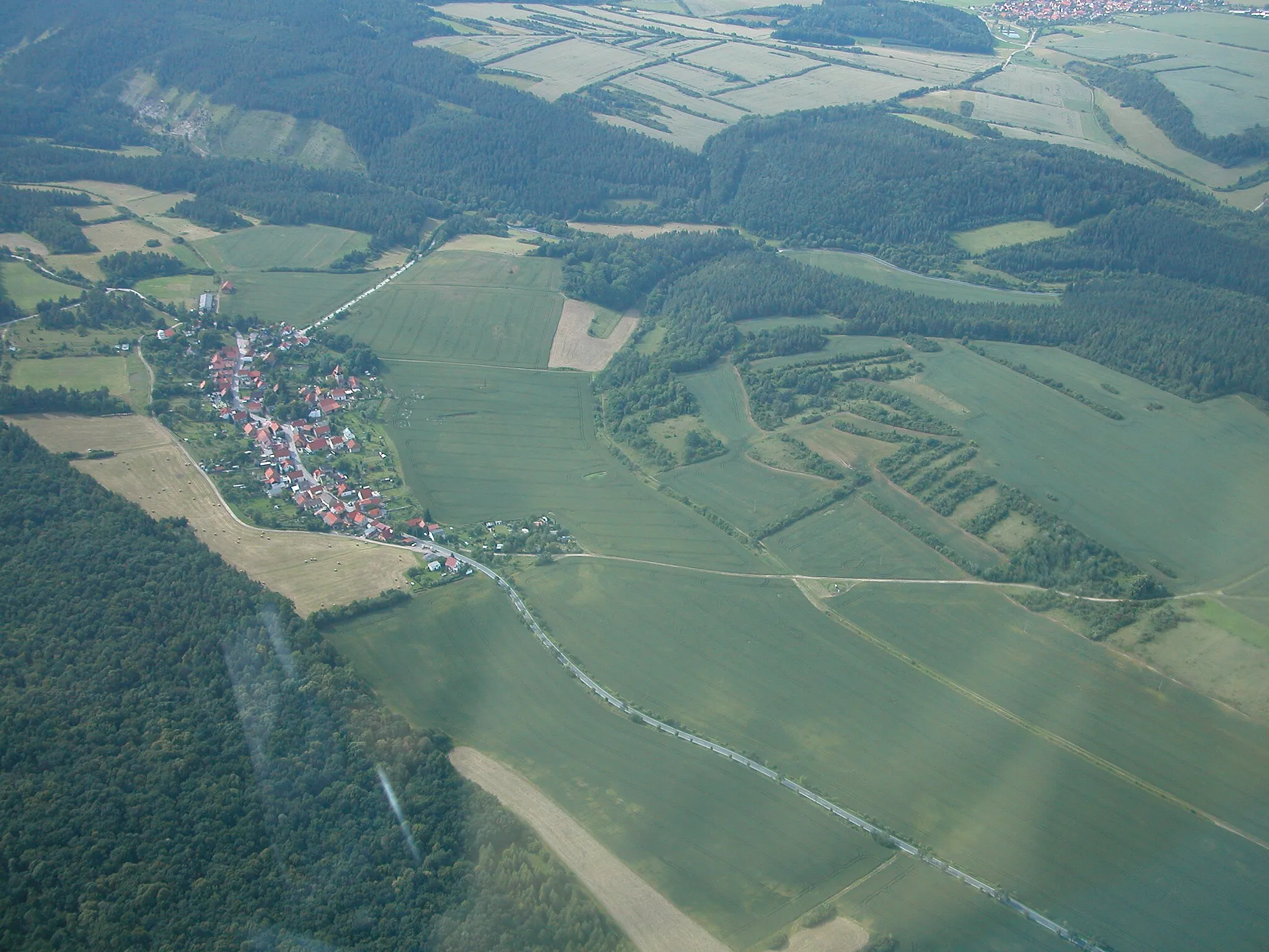 Photo showing: Luftbild von Espenfeld (IK)