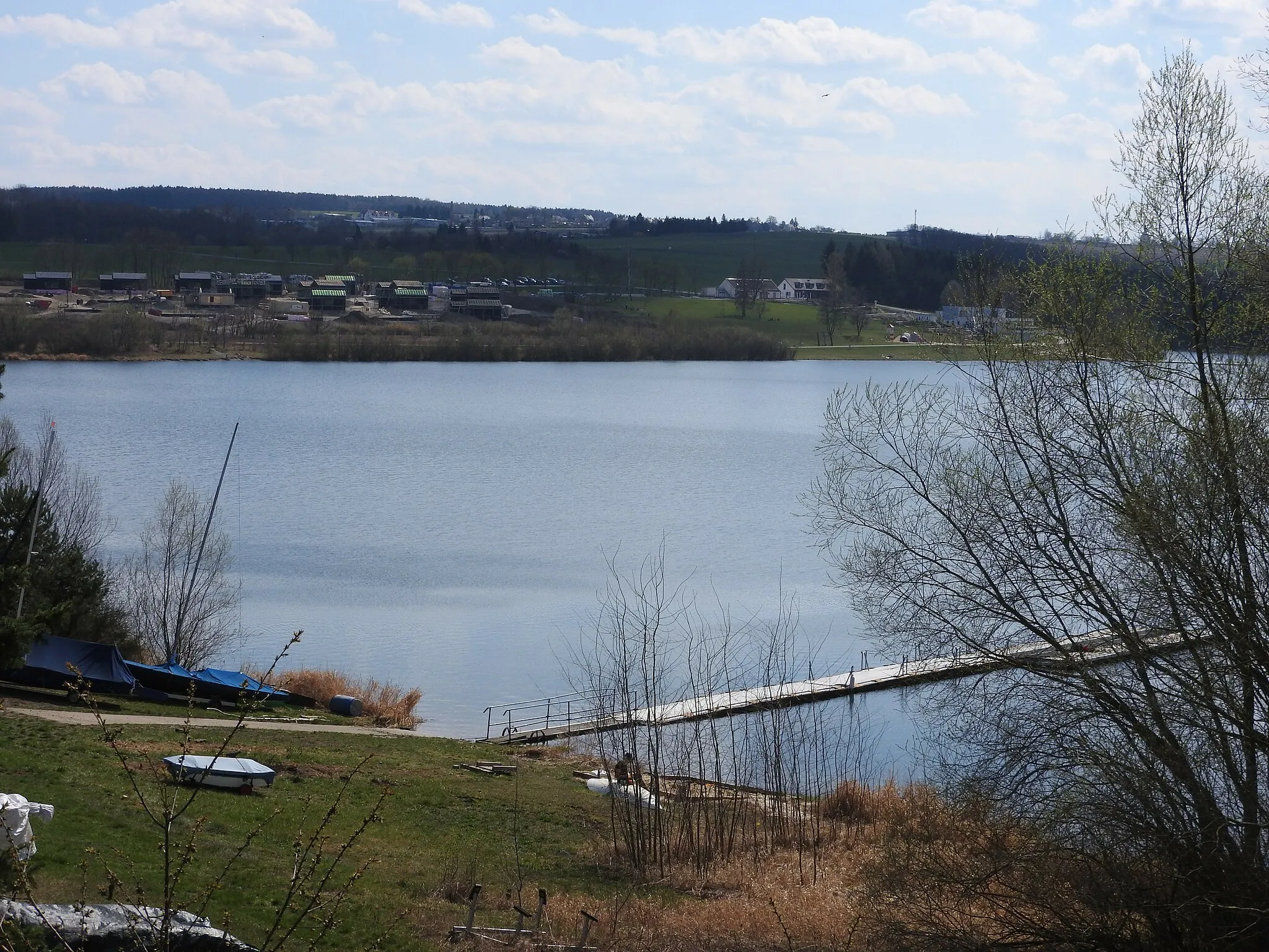 Photo showing: Blick über die Talsperre Zeulenroda von Quingenberg in Thüringen