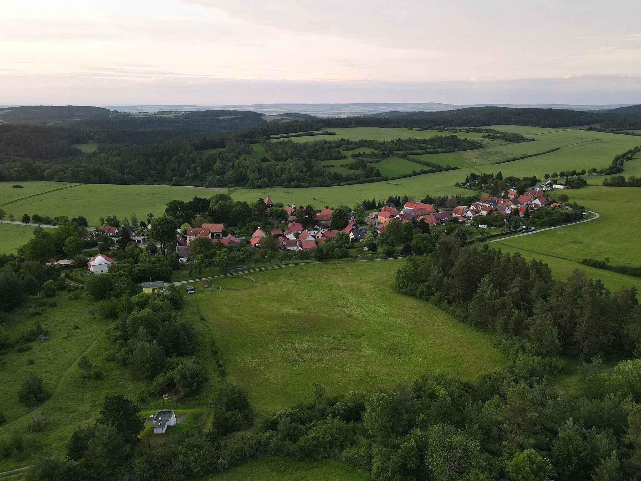 Photo showing: Luftbild von Espenfeld, Thüringen