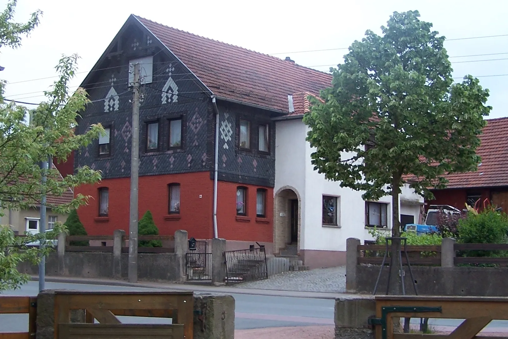 Photo showing: Markantes Haus in Langenfeld.