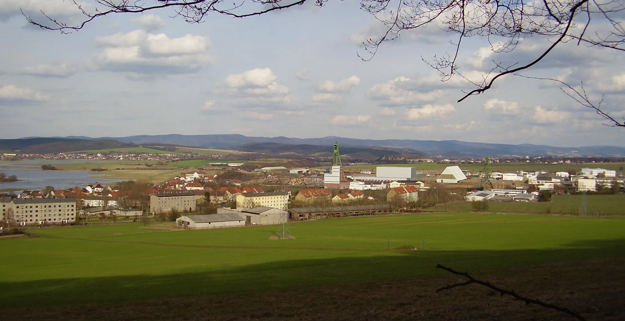 Photo showing: Merkers mit Bergwerk