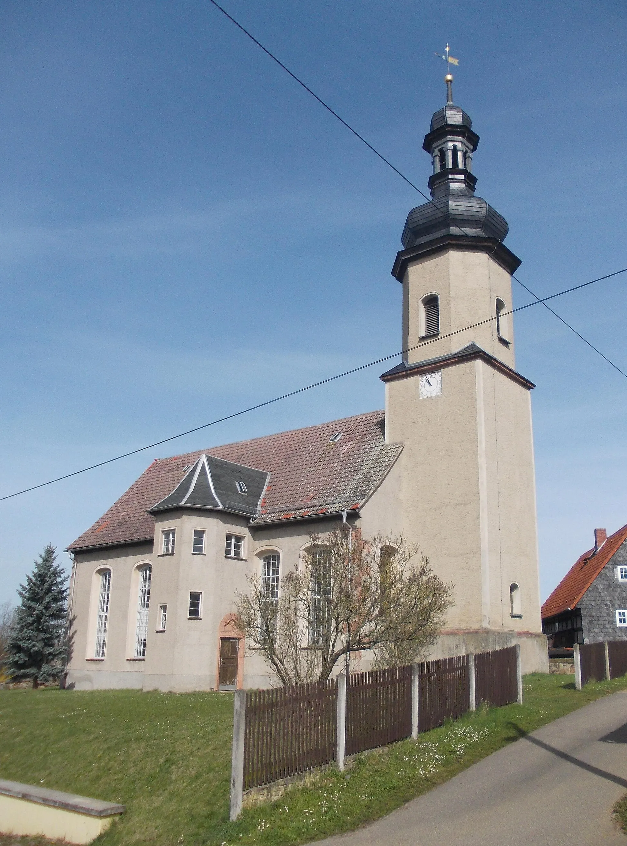 Photo showing: Gieba church (Nobitz, Altenburger Land district, Thuringia)