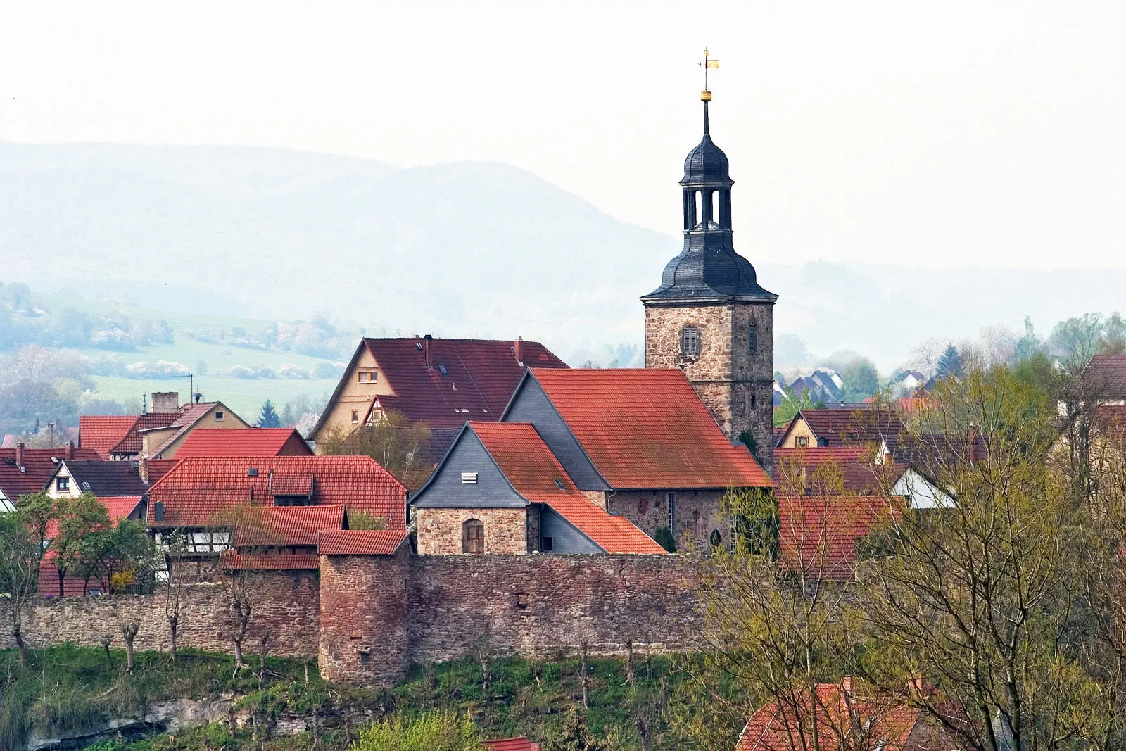 Photo showing: Fortified church Walldorf, Northeast View