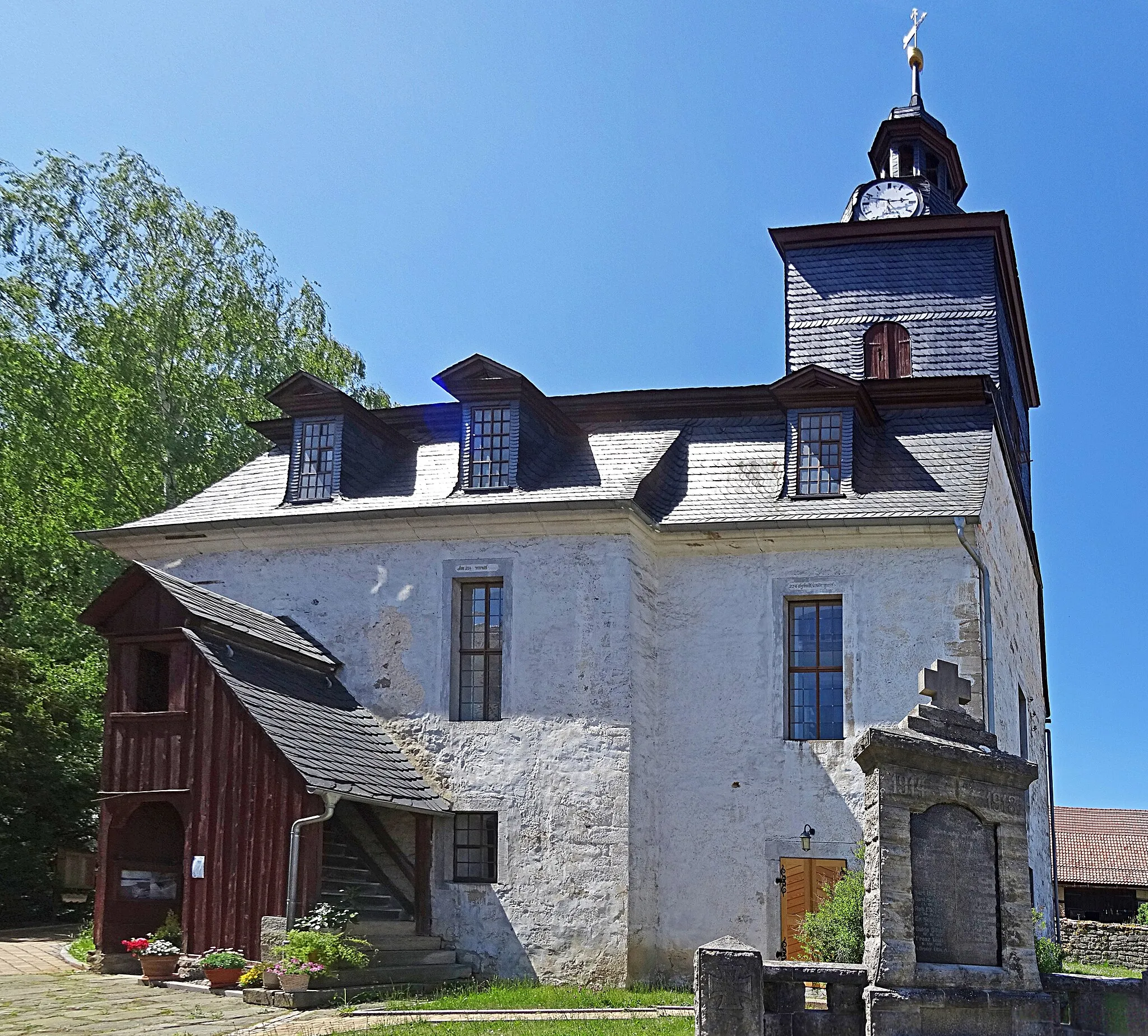 Photo showing: Dorfkirche Heyda von Südosten
