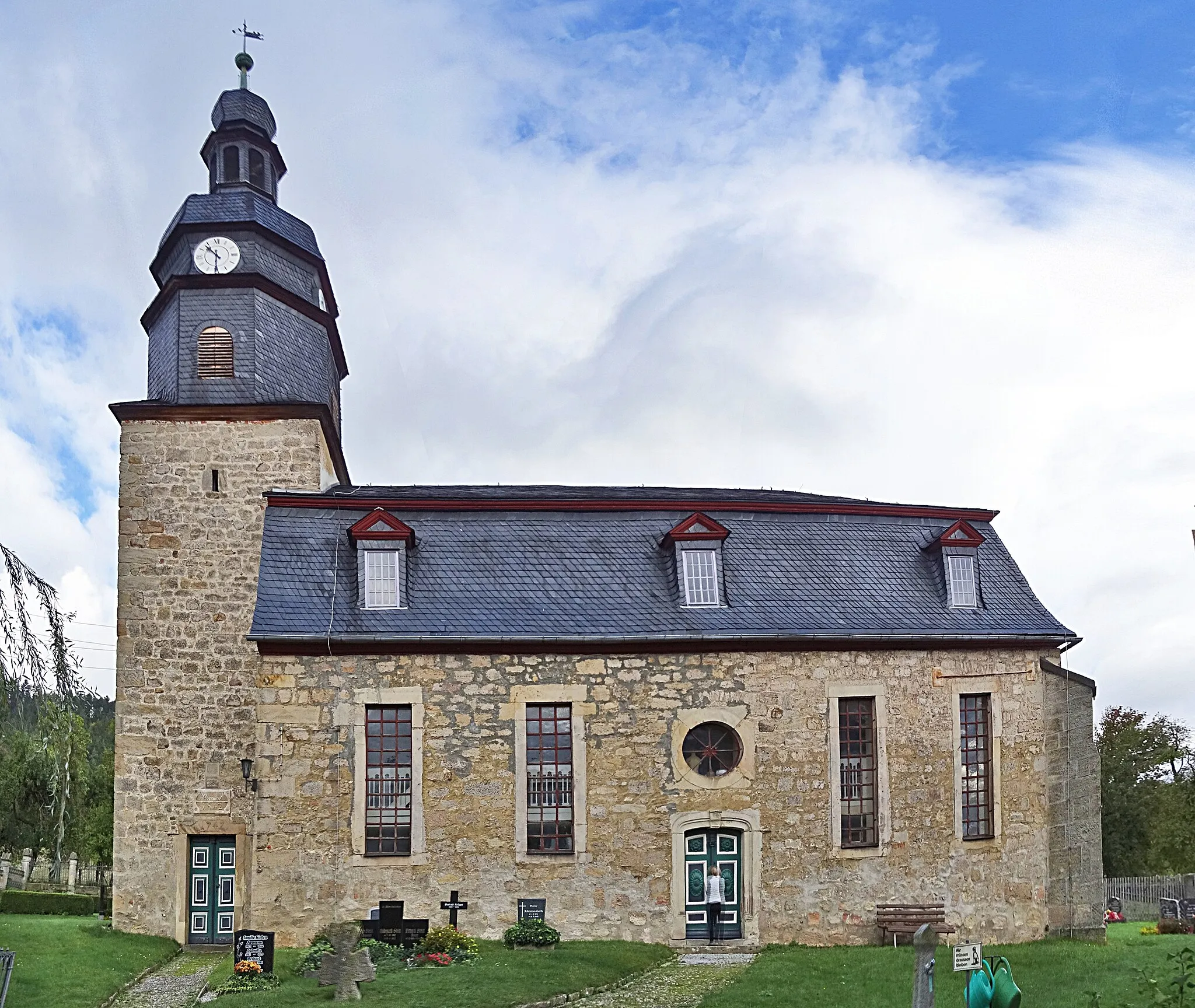 Photo showing: Dorfkirche St. Nicolai (Singen) von Süden