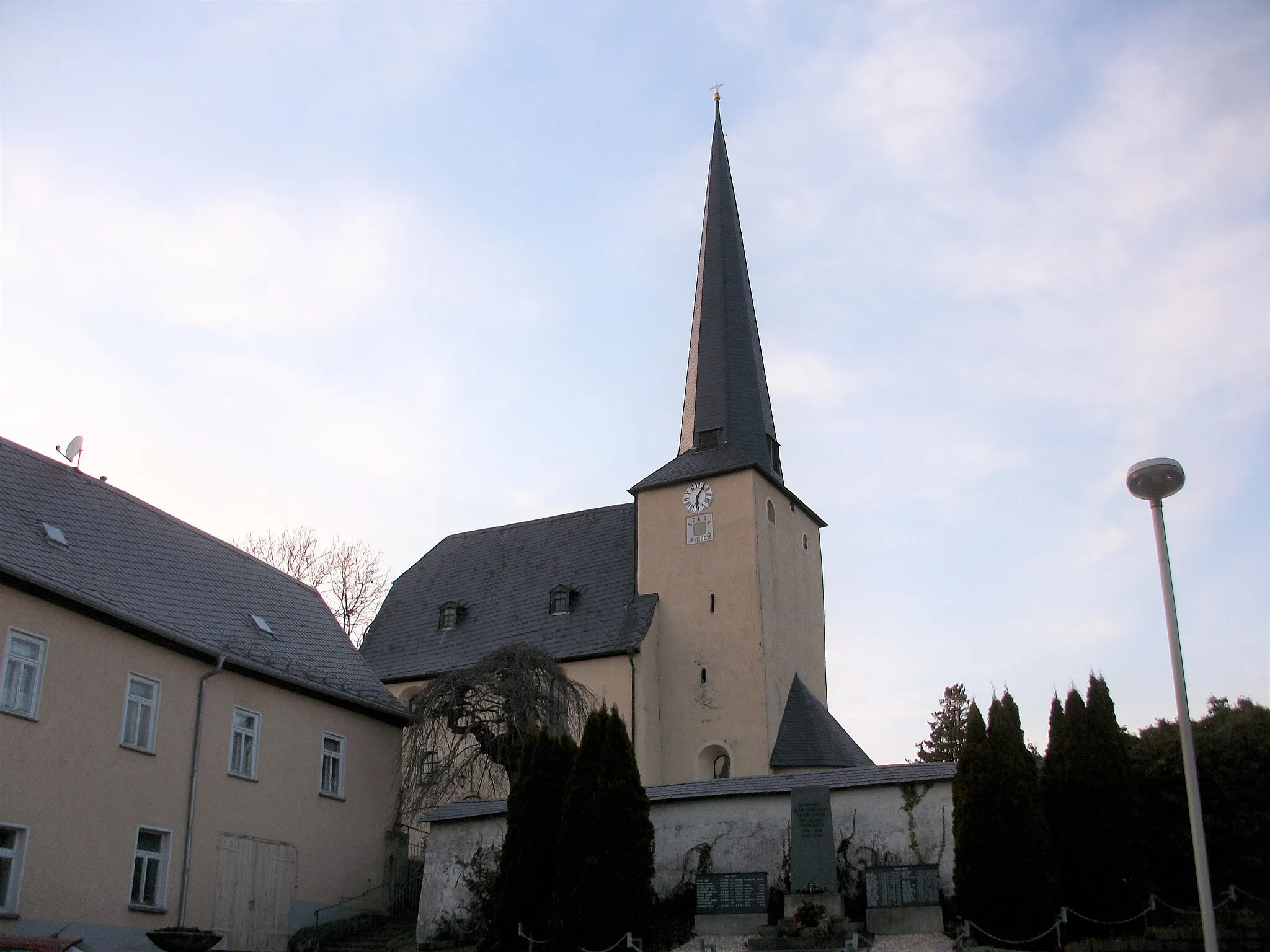 Photo showing: Dorfkirche Langenbach (Pausa-Mühltroff)