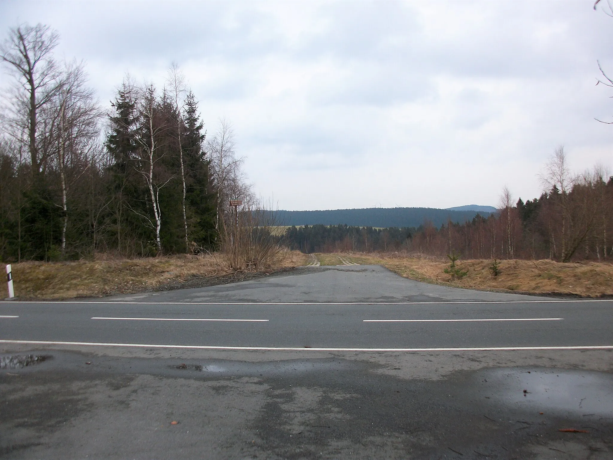 Photo showing: Ehemaliger Kolonnenweg bei Rodacherbrunn