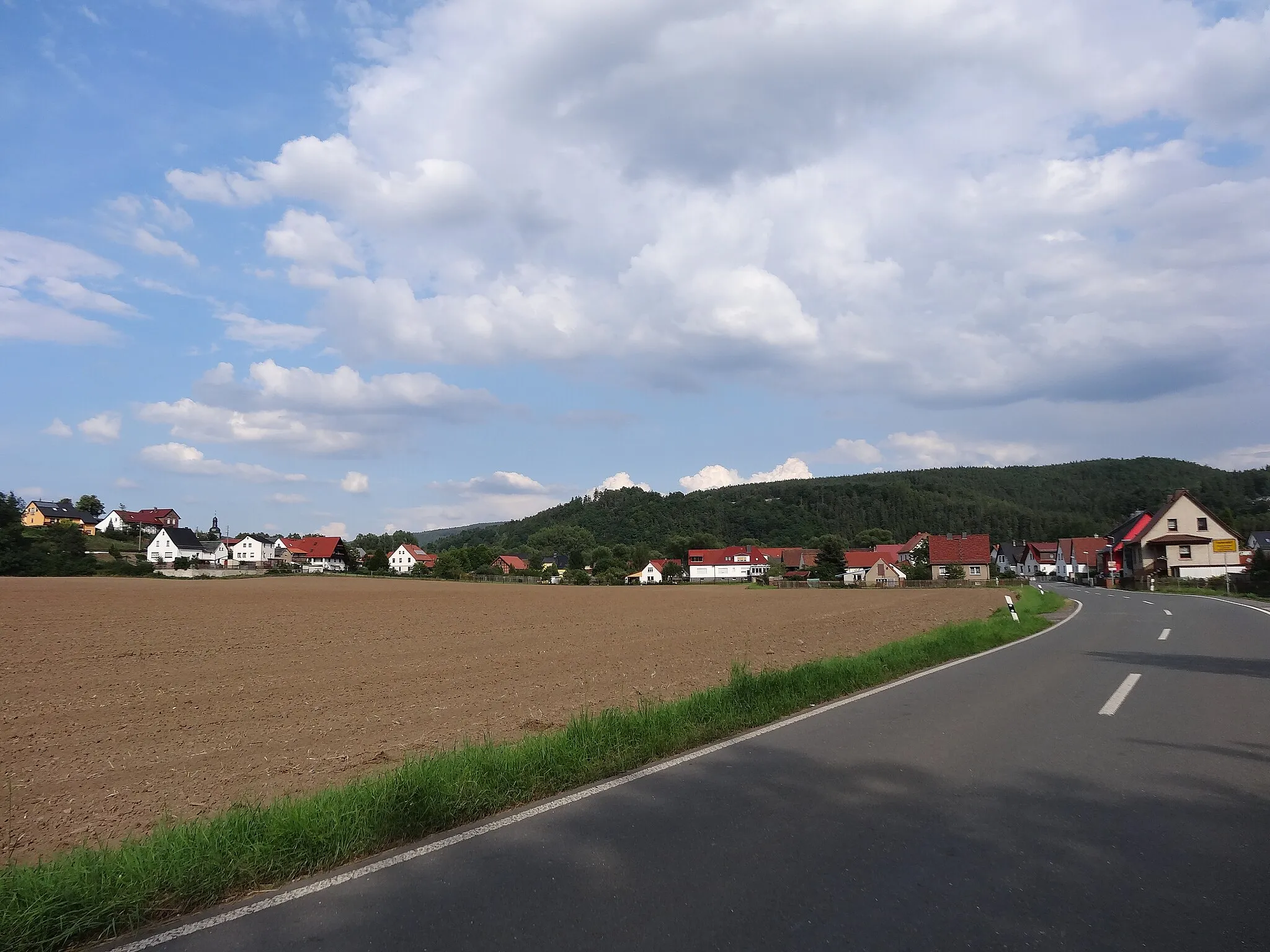 Photo showing: View on Breternitz, Kaulsdorf, Thuringia, Germany