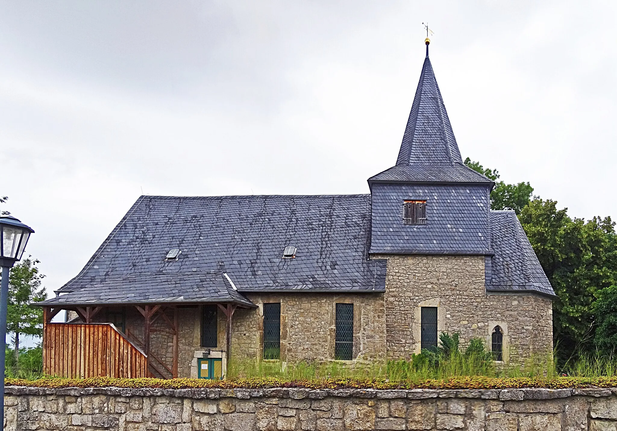 Photo showing: Dorfkirche Kleinromstedt von Süden